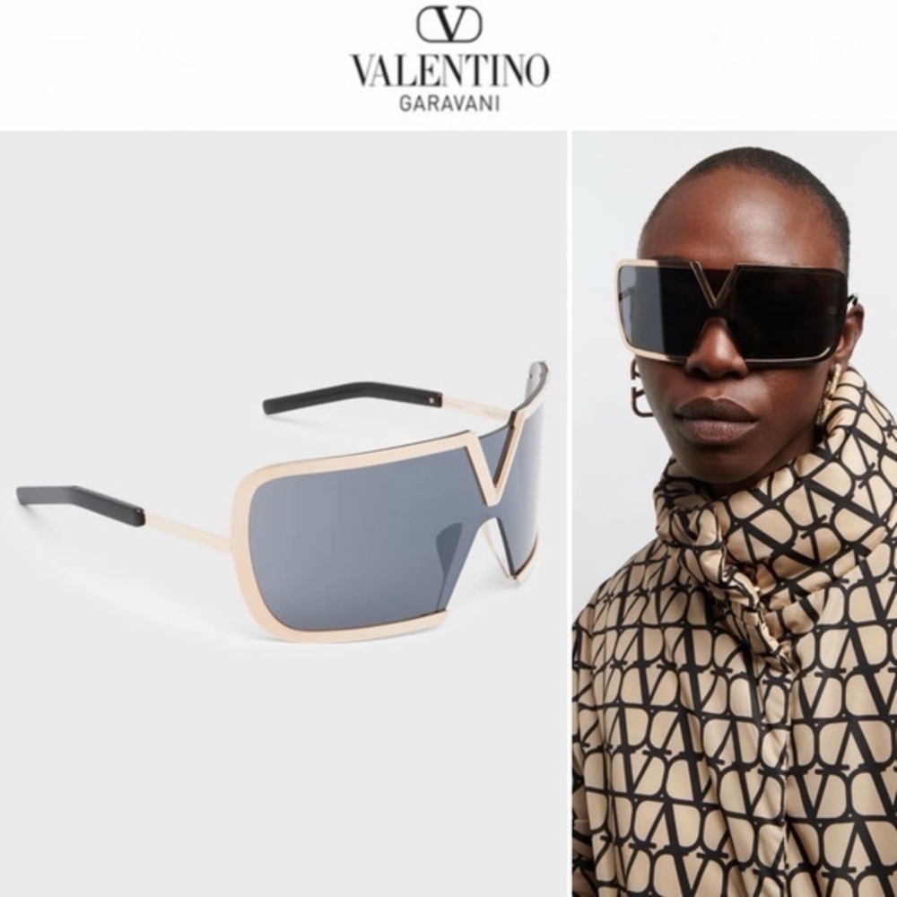 Valentino Garavani Valentino V-Romask Mask  Oversized Sunglasses NWT 830$